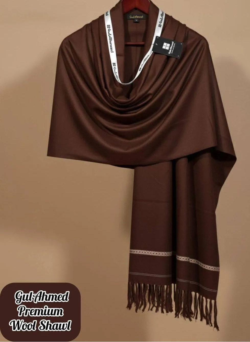 Elegant Plain Wool Shawl for Men – Lightweight Warm Winter