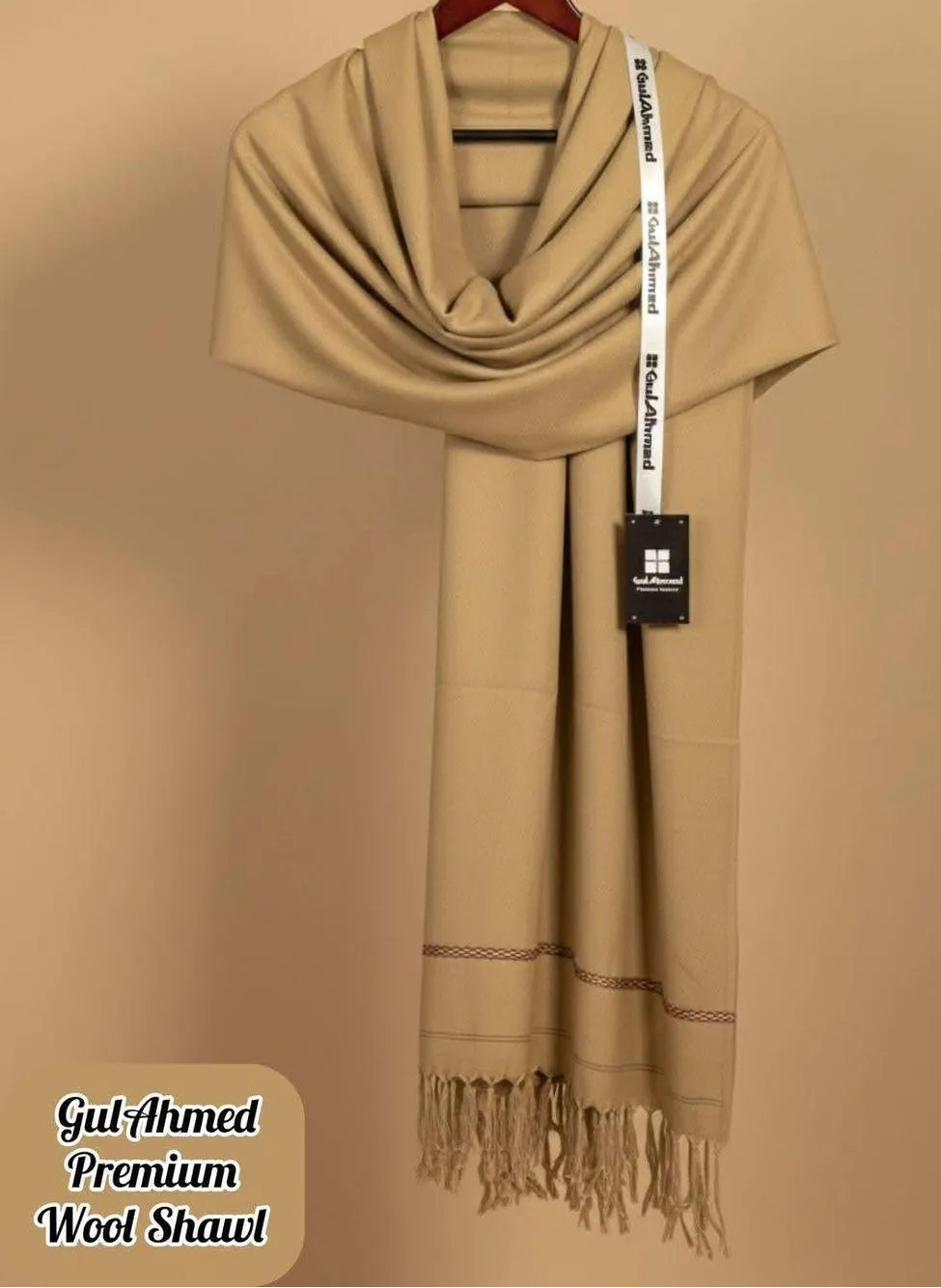 Minimalist Wool Shawl for Men – Classic Plain Look