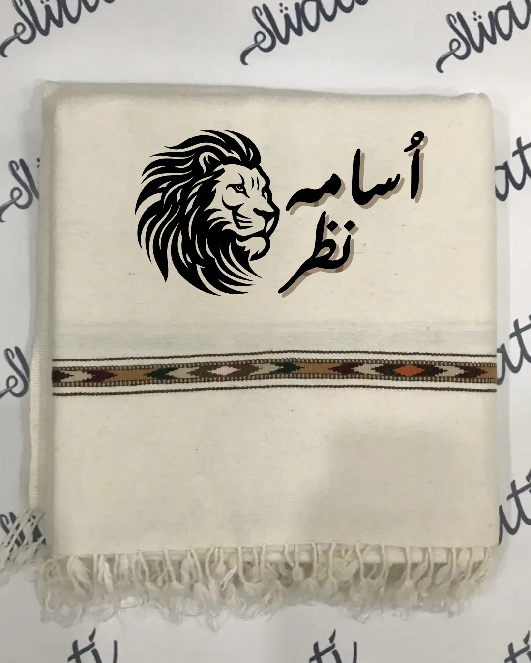 customize name wool shawl for men